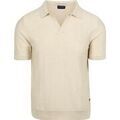 Polo Suitable Polo Maille Riva Chevrons &Eacute;cru Beige