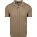 Polos sur Grenoble : Polo Suitable Respect Polo Drop Needle Taupe