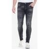 Jeans Le Temps des Cerises Jeans power skinny 7/8&egrave;me destroy noir Noir