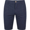 Jeans/Pantalons sur Grenoble : Pantalon Suitable Aswin Short Ray&eacute; Bleu Fonc&eacute; Bleu