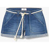 Short Le Temps des Cerises Short bloom en jeans bleu fonc&eacute; Bleu