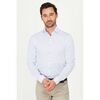 Chemise Suitable Chemise Dobby A Carreaux Bleu Clair