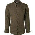 Chemise No Excess Chemise De Lin Vert Grenoble