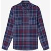 Chemise Le Temps des Cerises Chemise baste &agrave; carreaux bleu marine Bleu