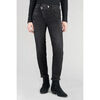 Jeans Le Temps des Cerises Jeans pulp regular zep taille haute 7/8&egrave;me destroy noir Noir