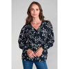 Chemise Le Temps des Cerises Chemise briac &agrave; motif l&eacute;opard Bleu
