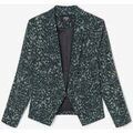 Vestes sur Grenoble : Veste Le Temps des Cerises Veste blazer camote &agrave; motif l&eacute;opard Vert