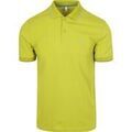 T-shirt Sun68 Polo Petites Rayures Collar Vert Clair Grenoble