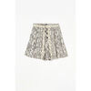 Short Le Temps des Cerises Short calla &agrave; motif python Blanc
