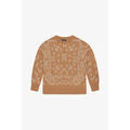 Pull Le Temps des Cerises Pull farit camel &agrave; motif cachemire Beige
