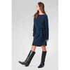 Robe Le Temps des Cerises Robe pull tortanq bleu marine