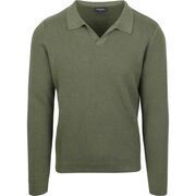 Polo Suitable Pull Riva Structure Melange Vert