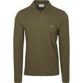 Pulls/Sweat sur Grenoble : Sweat-shirt Lacoste Polo &agrave; Manches Longues Vert Olive Vert
