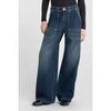 Jeans flare / larges Le Temps des Cerises Jeans wide leg woldy taille haute bleu
