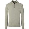 Pull Casamoda Pull-over Demi-Zip Solid Vert Clair