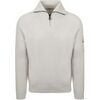 Pull Suitable Pull Demi-Zip Tias Cooldry Knit Greige