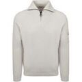 Pull Suitable Pull Demi-Zip Tias Cooldry Knit Greige