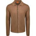 Gilets sur Grenoble : Gilet Suitable Cardigan Shirt Merino Camel