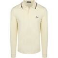 Polos sur Grenoble : Polo Fred Perry Polo &agrave; manches longues Ecru 46A Beige
