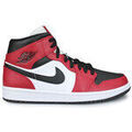 Baskets montantes Nike Air Jordan 1 Mid Chicago Black Toe 554724-069 Grenoble