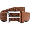 Ceinture Suitable Ceinture Tiss&eacute;e Taupe Cognac Marron