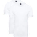 Tee-shirts sur Grenoble : T-shirt Alan Red T-Shirts West Virginia Col-V Blanc (Lot de 2)