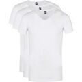 Tee-shirts sur Grenoble : T-shirt Alan Red T-Shirt Oklahoma Stretch Blanc (Lot de 3)