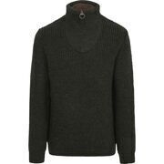 Pull Barbour Pull Demi-Zip New Tyne Laine Vert Olive