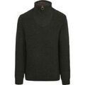 Pull Barbour Pull Demi-Zip New Tyne Laine Vert Olive