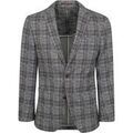 Veste Suitable Respect Veston Fame Jersey Plaid Flex Gris