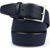 Ceinture Suitable Ceinture Structure En Cuir Bleu Marine