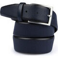 Ceinture Suitable Ceinture Structure En Cuir Bleu Marine