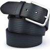 Ceinture Suitable Ceinture Structure En Cuir Bleu Marine