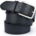 Ceintures sur Grenoble : Ceinture Suitable Ceinture Structure En Cuir Bleu Marine