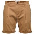 Shorts/Bermuda sur Grenoble : Short Selected Noos Comfort-Gabriel - Toasted Coconut