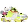 Baskets Ex&eacute; Shoes EX&Eacute; Sneakers XY3925-1 - Silver/Grey/Lime Multicolore