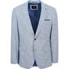 Veste Suitable Colbert Grou Impression Bleu Clair