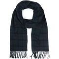 Echarpe Barbour Foulard Tartan Lambswool Classic Bleu Fonc&eacute; Multicolore