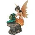 D&eacute;coration sur Grenoble : Statuettes et figurines Signes Grimalt F&eacute;e Avec Dragon Orange Unique. . Maison & D&eacute;co > Statuettes et figurines.