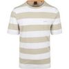 T-shirt BOSS T-shirt Stripe Beige