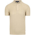 T-shirt Suitable Respect Polo Structure Knit Beige Grenoble