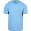 T-shirt Sun68 Piqu&eacute; T-Shirt Fluo Rayures Bleu Clair Bleu