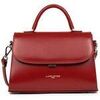 Sac &agrave; main LANCASTER Sac &agrave; rabat avec fermoir Suave even Carmin Rouge