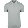 Tee-shirts sur Grenoble : T-shirt Suitable Knitted Polo Demi-Zip Dusty Grey