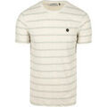 Tee-shirts sur Grenoble : T-shirt No Excess No-Excess T-Shirt Crewneck Jacquard Stripes Ecru