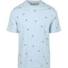 T-shirt Scotch & Soda T-shirt Impression Bleu Clair