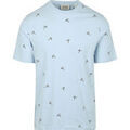 Tee-shirts sur Grenoble : T-shirt Scotch & Soda T-shirt Impression Bleu Clair