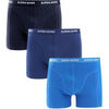 Cale&ccedil;ons Bj�rn Borg Boxer-shorts Lot de 3 Bleu fonc&eacute; Bleu clair Multicolore