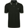 Tee-shirts sur Grenoble : T-shirt Fred Perry Polo Twin Tipped M3600 Vert fonc&eacute; Vert