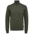 Pulls/Sweat sur Grenoble : Pull Selected Noos Berg Roll Neck Knit - Forest Green